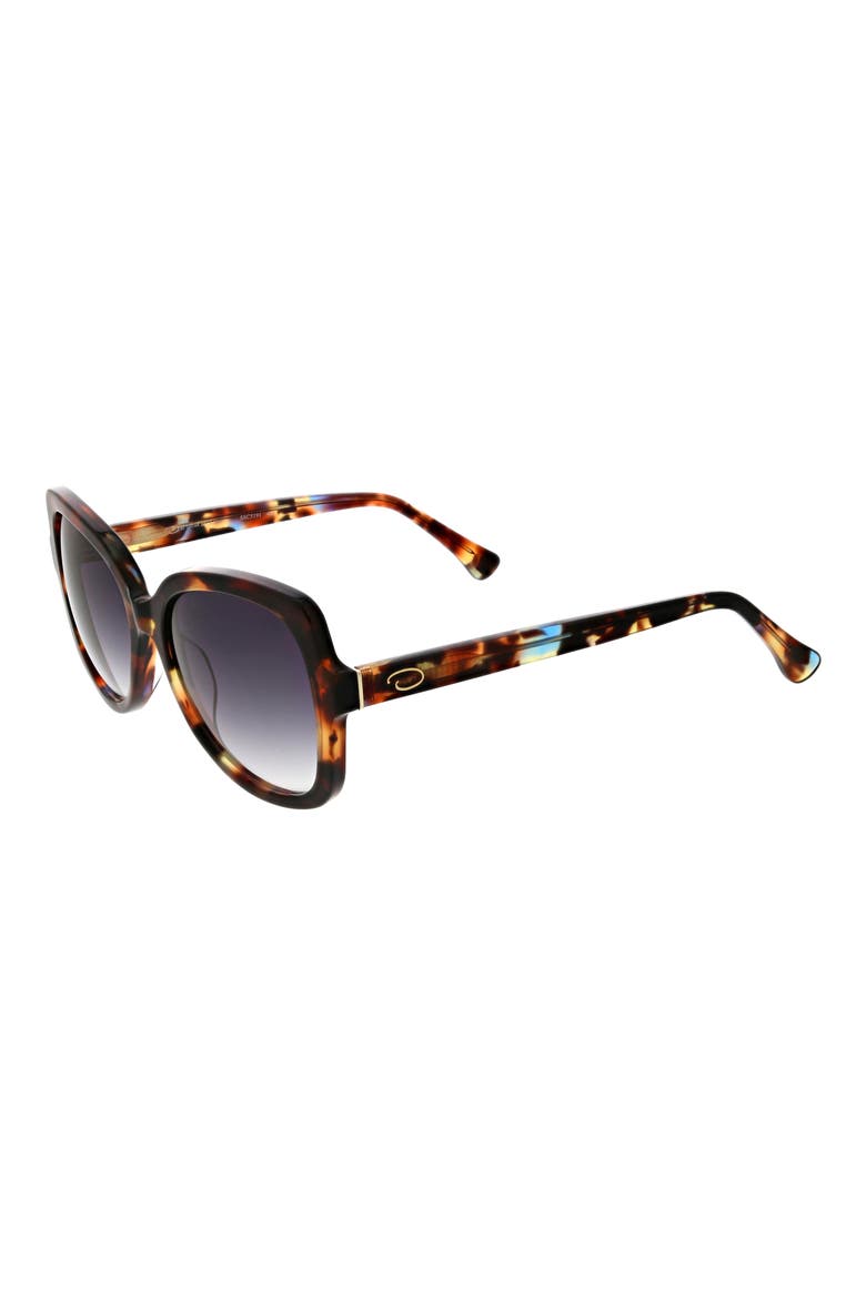 54mm Butterfly Sunglasses, Alternate, color, BLUE DEMI