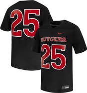 Nike Men's Nike #25 Black Rutgers Scarlet Knights Untouchable Replica Game Jersey