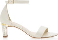 Freya Rose Chloe Ankle Strap Pearl Heel Sandal