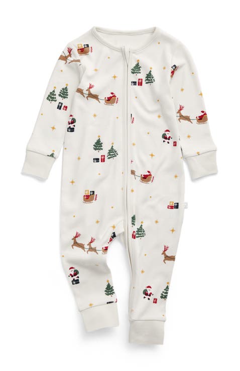 Print Two Way Zip Up Romper