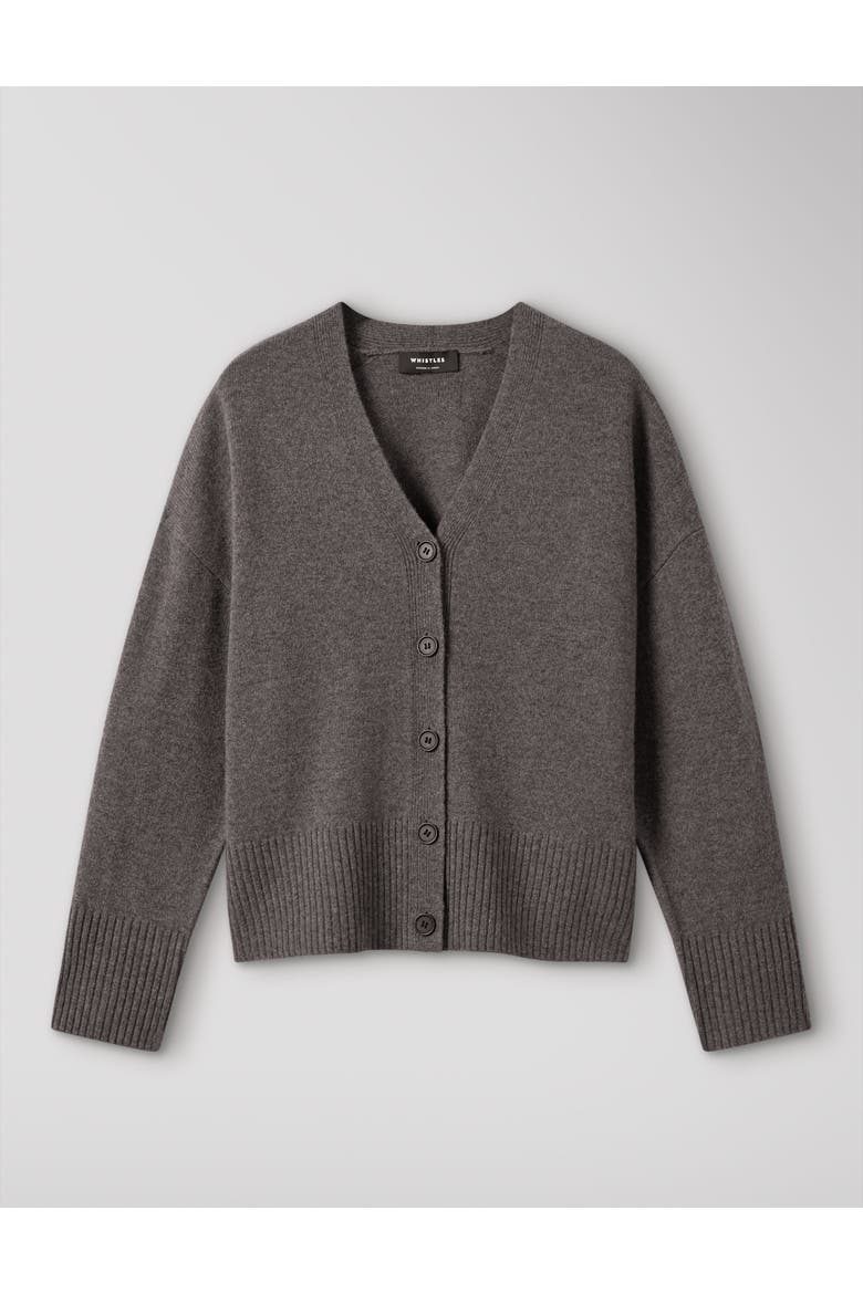 Wool V-Neck Cardigan, Alternate, color, Neutral