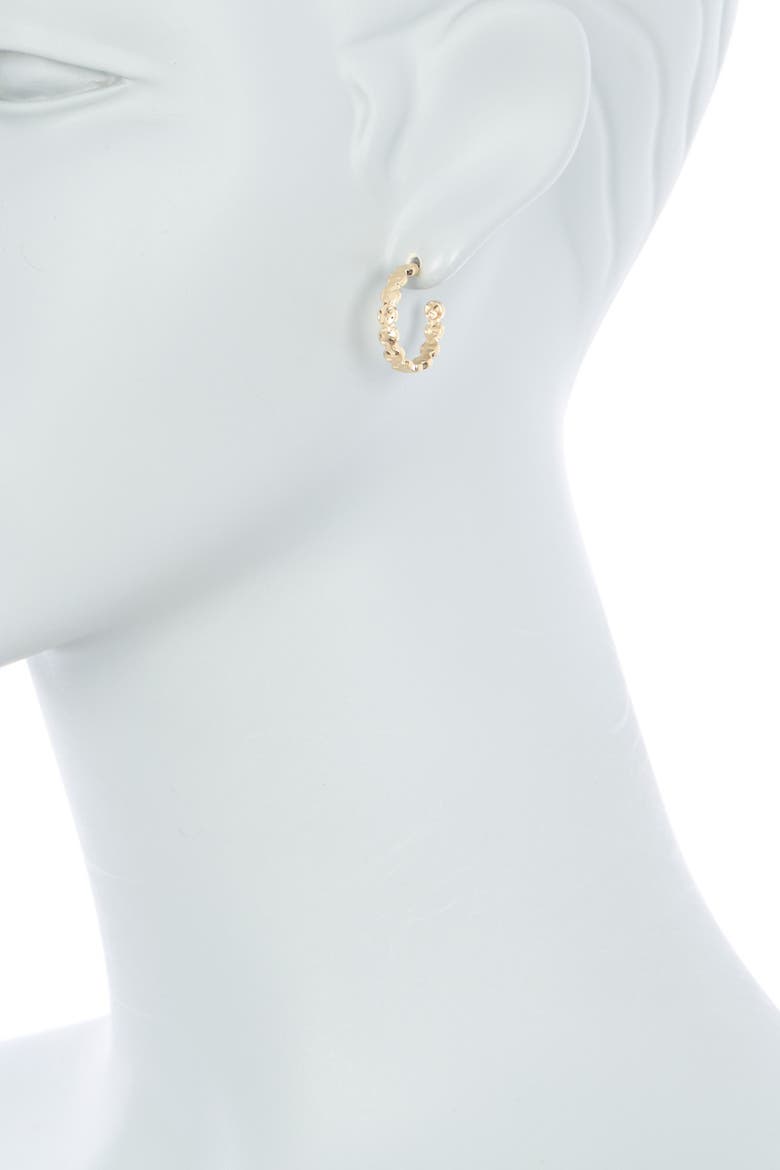 Brass Hoop and Huggies - Set of 3, Alternate, color, GOLD