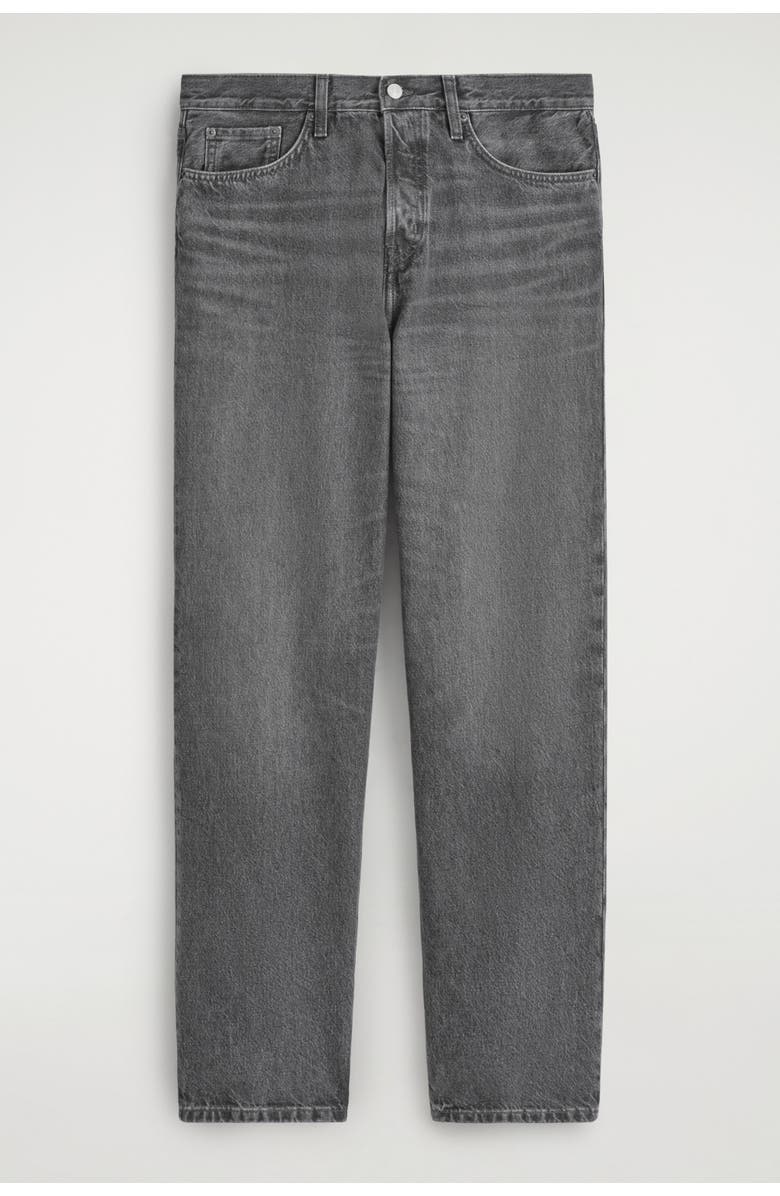 COS Rider Relaxed-Fit Straight-Leg Jeans, Alternate, color, Washed Black