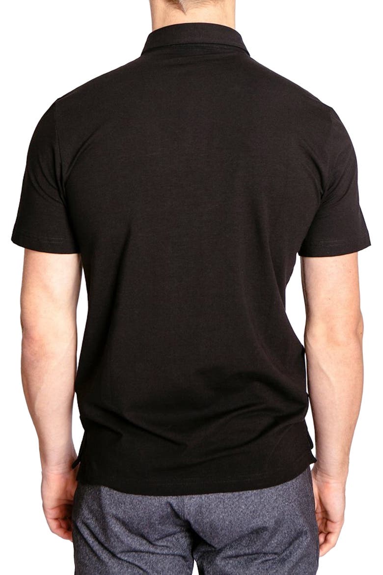 Go-To Athletic Fit Performance Polo, Alternate, color, BLACK