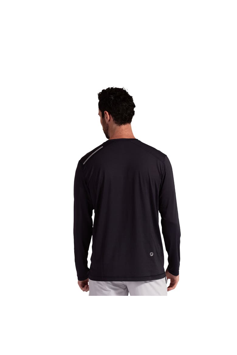 Men's Long Sleeve Jet Tee for Sun and UV Protection, Alternate, color, Black