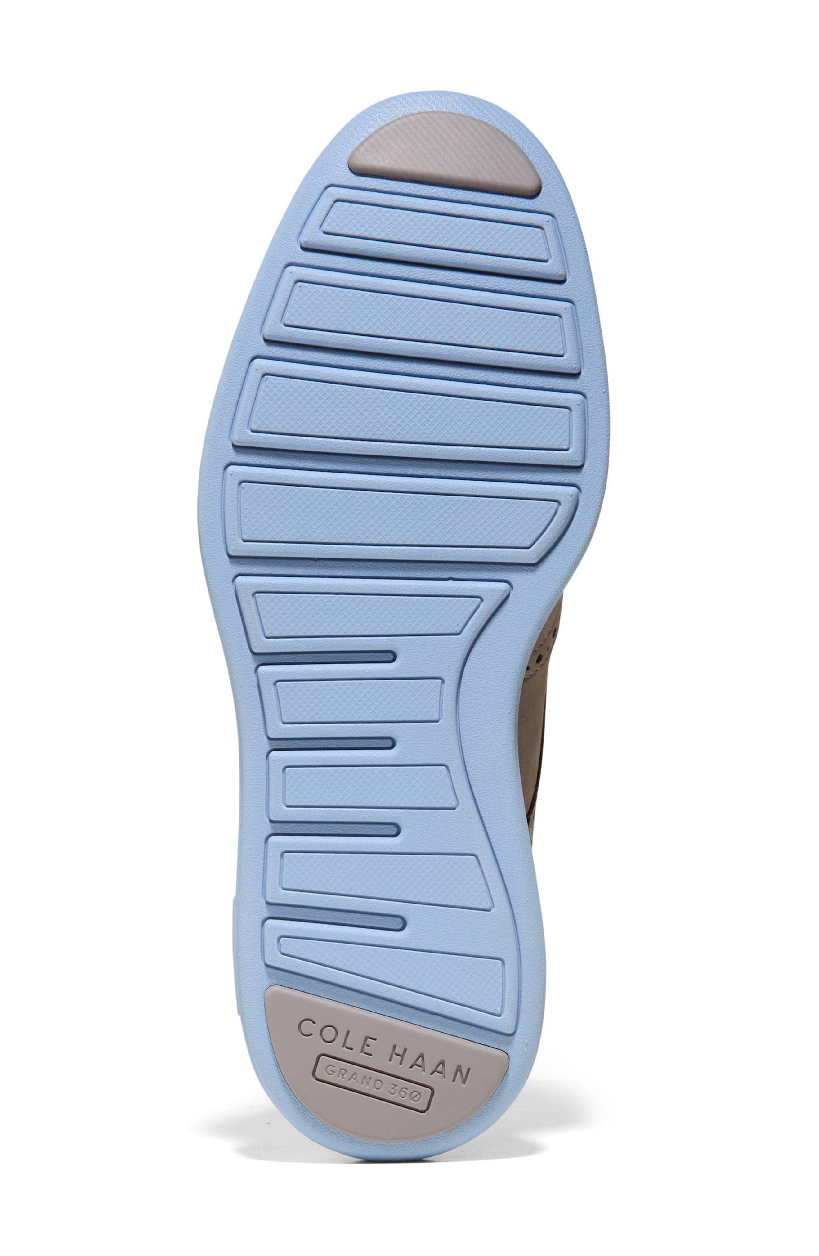 Cole Haan Wingtip Leather Derby Sneaker, Alternate, color, Ironstone / Forever Blue