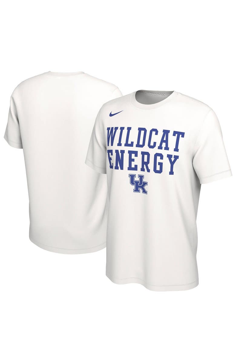 Nike Unisex Nike  White Kentucky Wildcats 2024 On-Court Bench Energy T-Shirt, Alternate, color, 