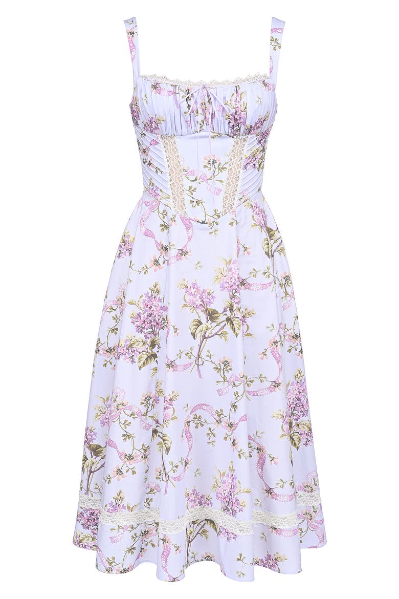 Kim Midi Sundress, Alternate, color, PINK FLORAL PRNT