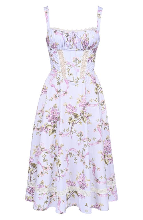 Shop House Of Cb Kim Midi Sundress In Pink Floral Prnt
