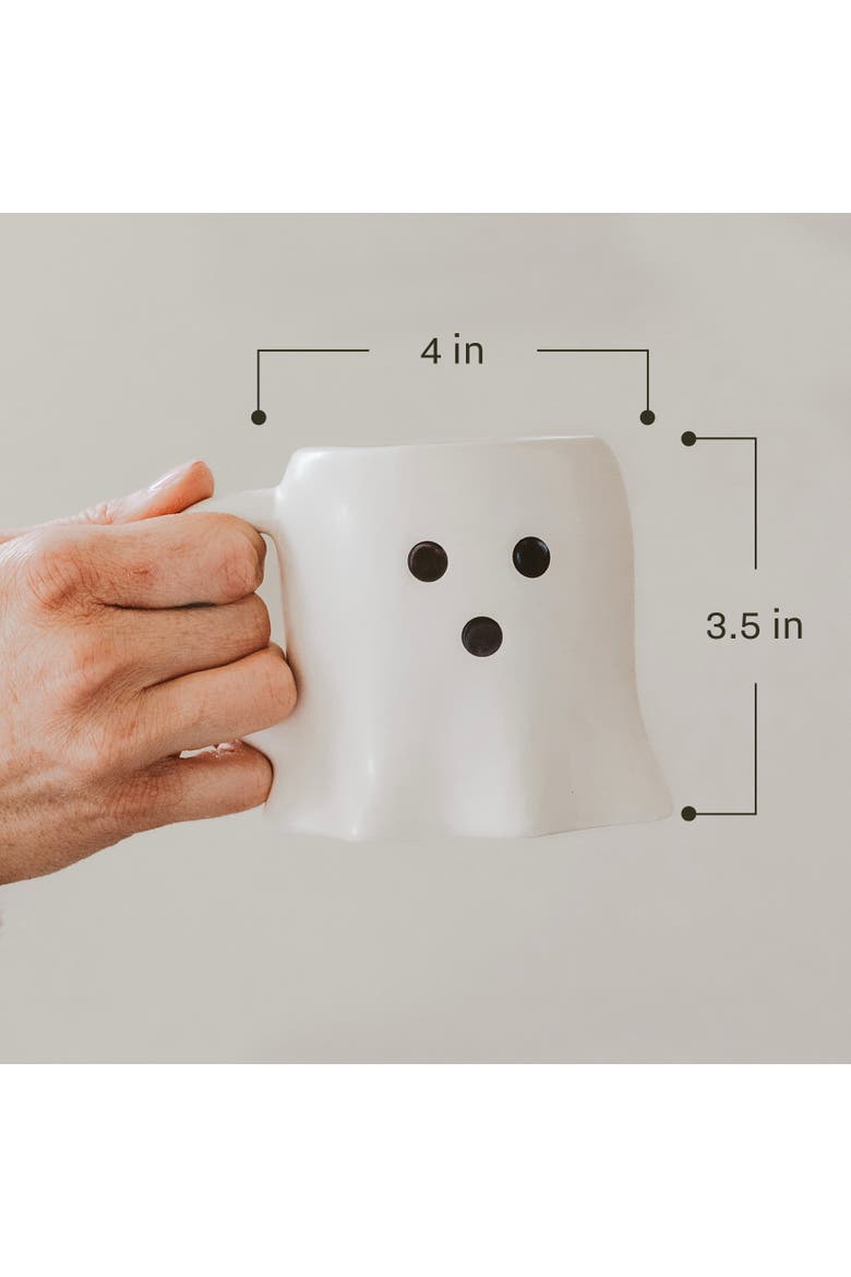 Ghost 12 oz Halloween Coffee Mug, Alternate, color, White