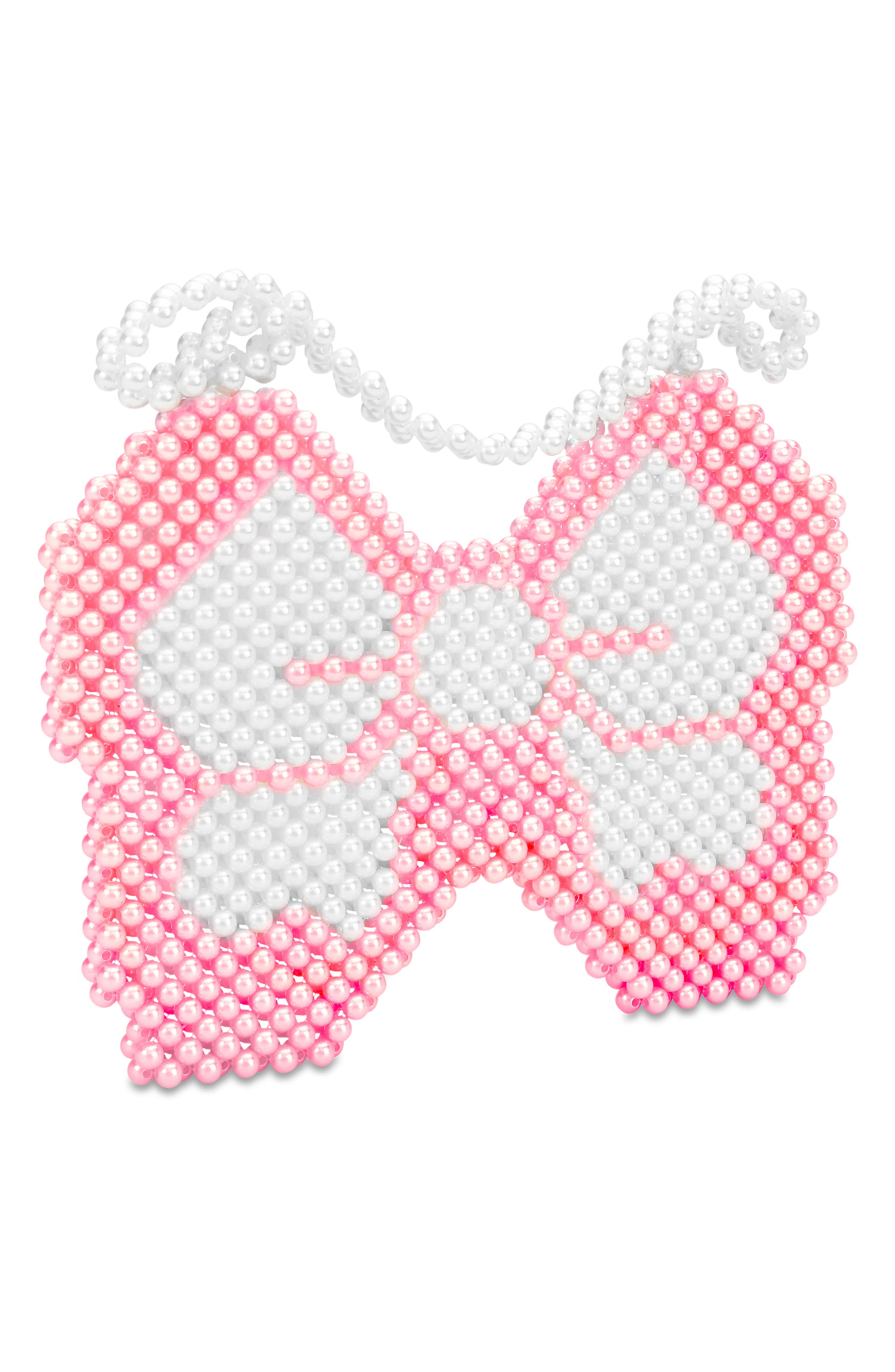 Iscream Kids' Bow Bead Crossbody Bag, Alternate, color, 