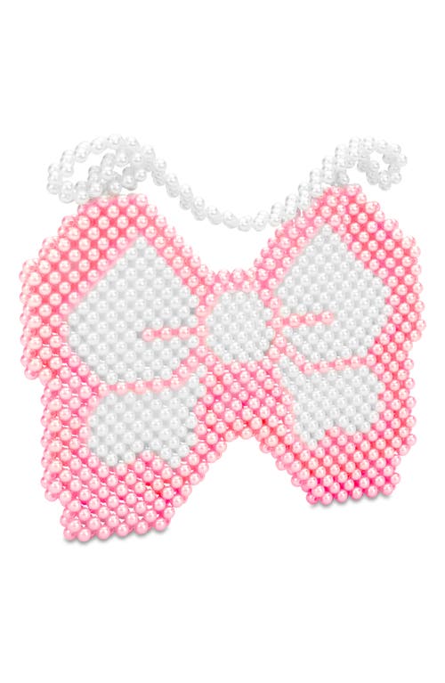 Iscream Kids' Bow Bead Crossbody Bag In Pink