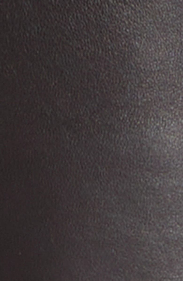 J. Mueser Leather Racer Jacket, Alternate, color, Brown