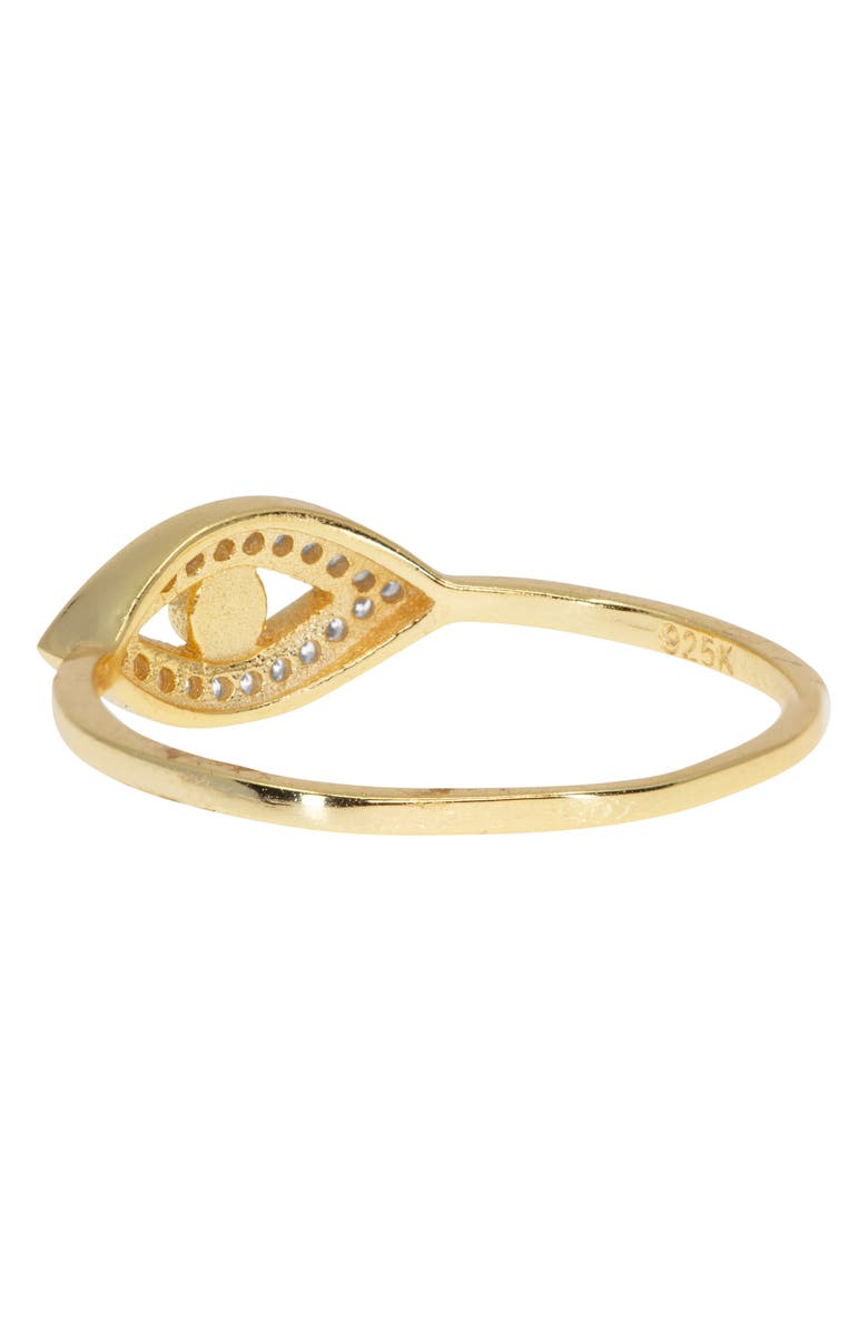 RAGEN Jewels Evil Eye Pavé Ring, Alternate, color, Gold