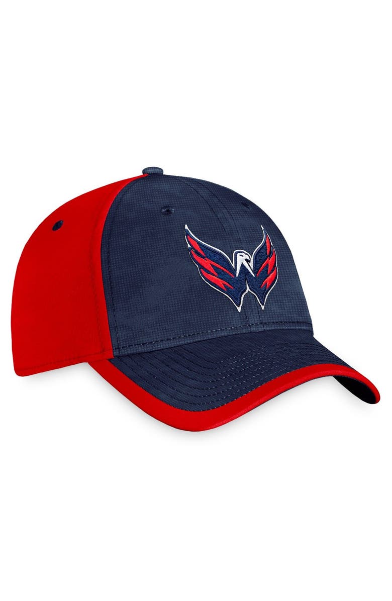 FANATICS Men's Fanatics Branded Navy/Red Washington Capitals Authentic Pro Rink Camo Flex Hat, Alternate, color, Navy