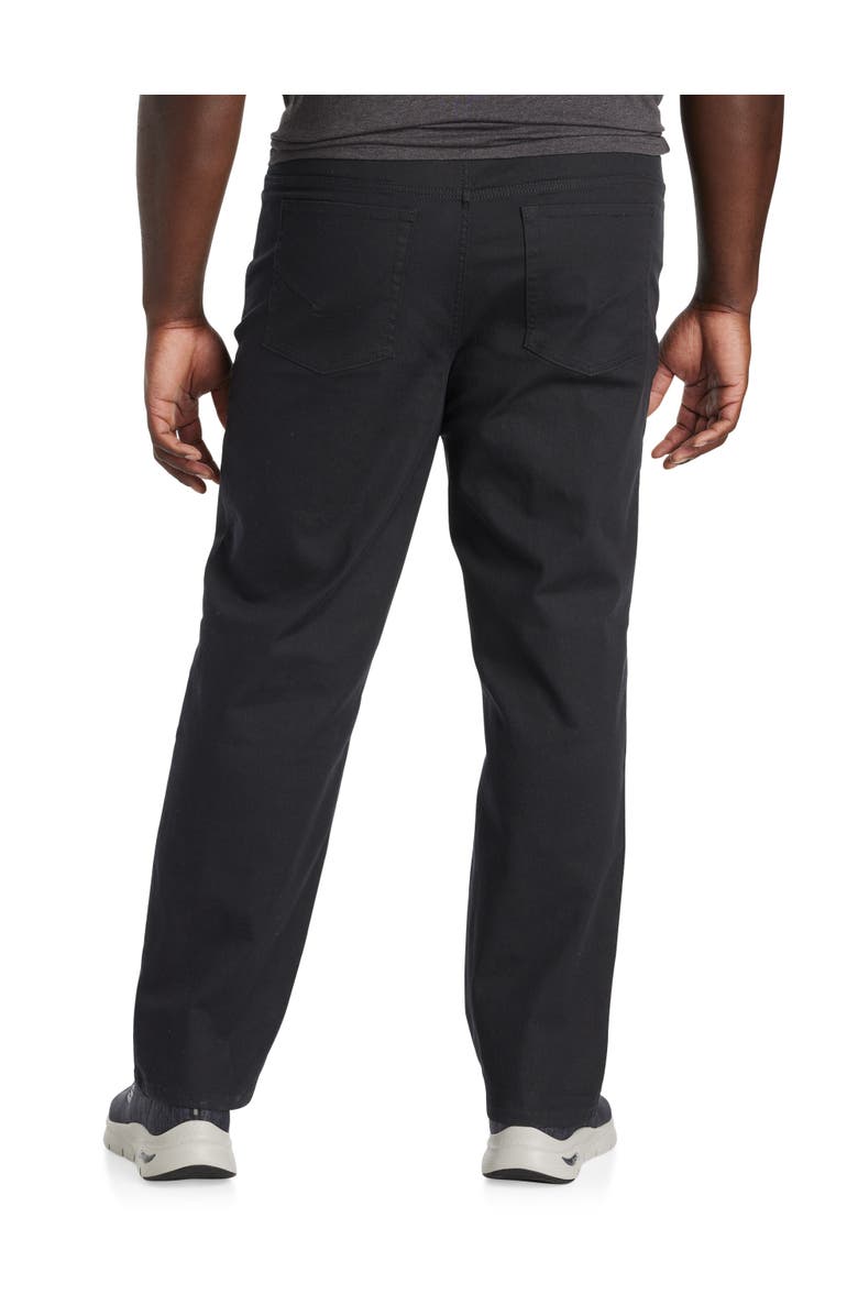 True Nation by DXL Big & Tall Black Loose-Fit Stretch Jeans, Alternate, color, Black