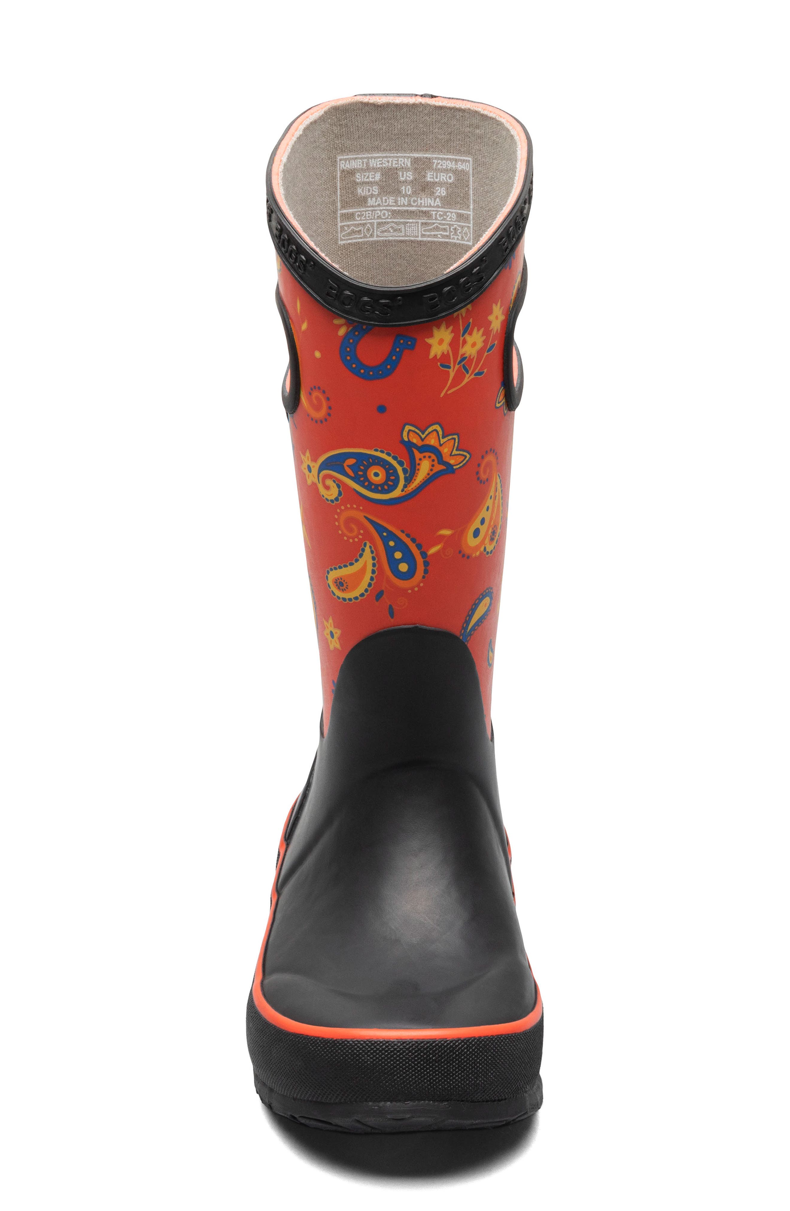 Bogs Kids' Classic Rain Boot, Alternate, color, Red Multi