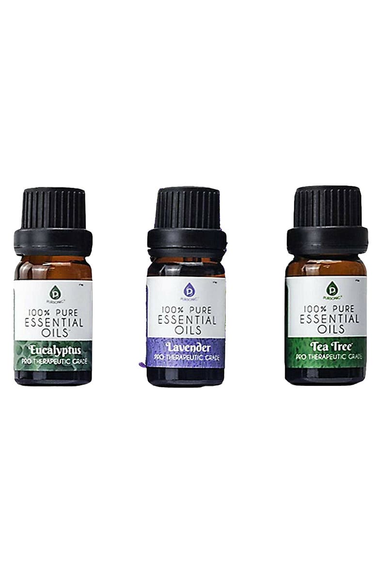 3-Pack Essential Oils: Eucalyptus, Lavender & Tea Tree, Main, color, Multicolor