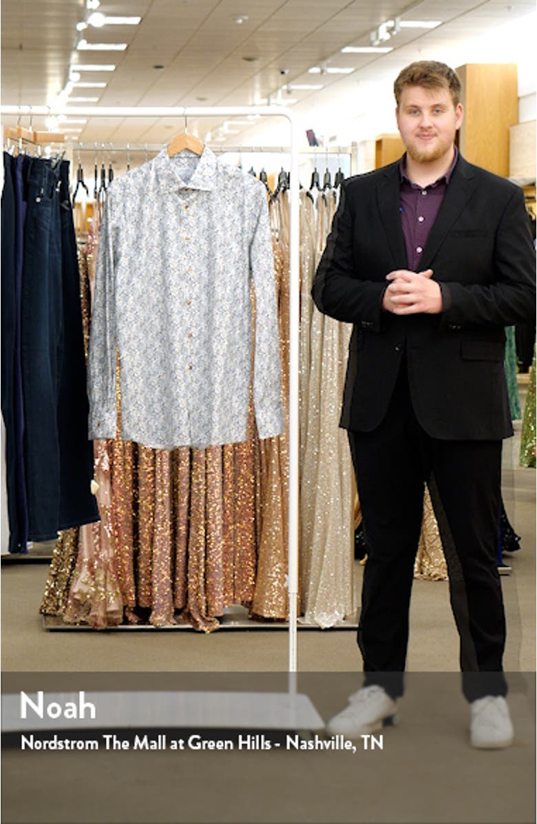 Contemporary Fit Floral Print Shirt, sales video thumbnail