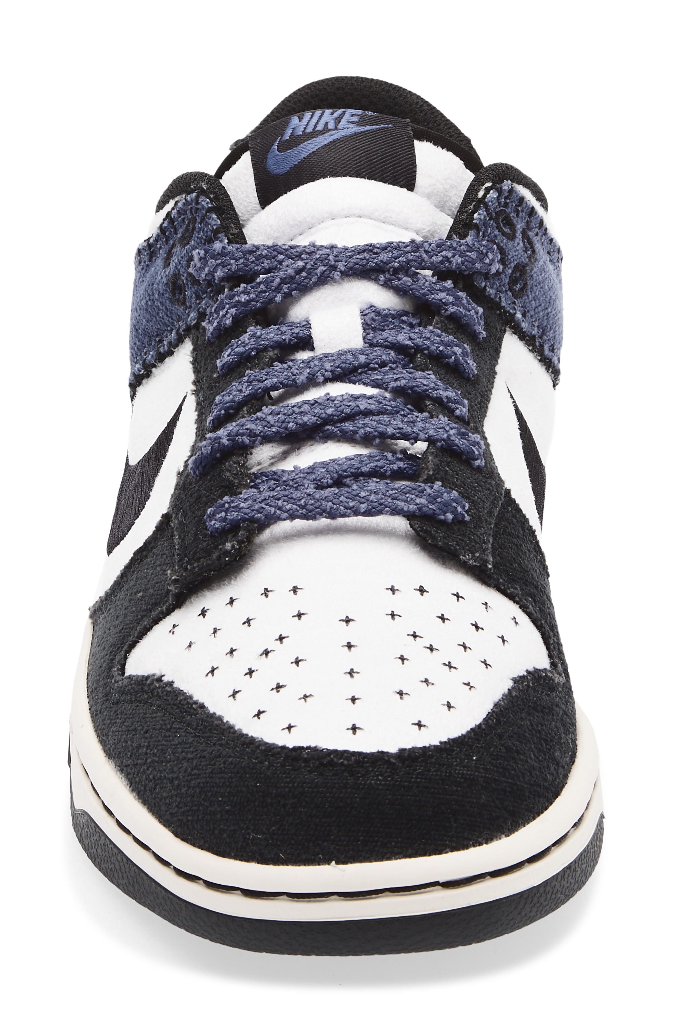 Nike Dunk Low Basketball Sneaker, Alternate, color, White/ Off Noir