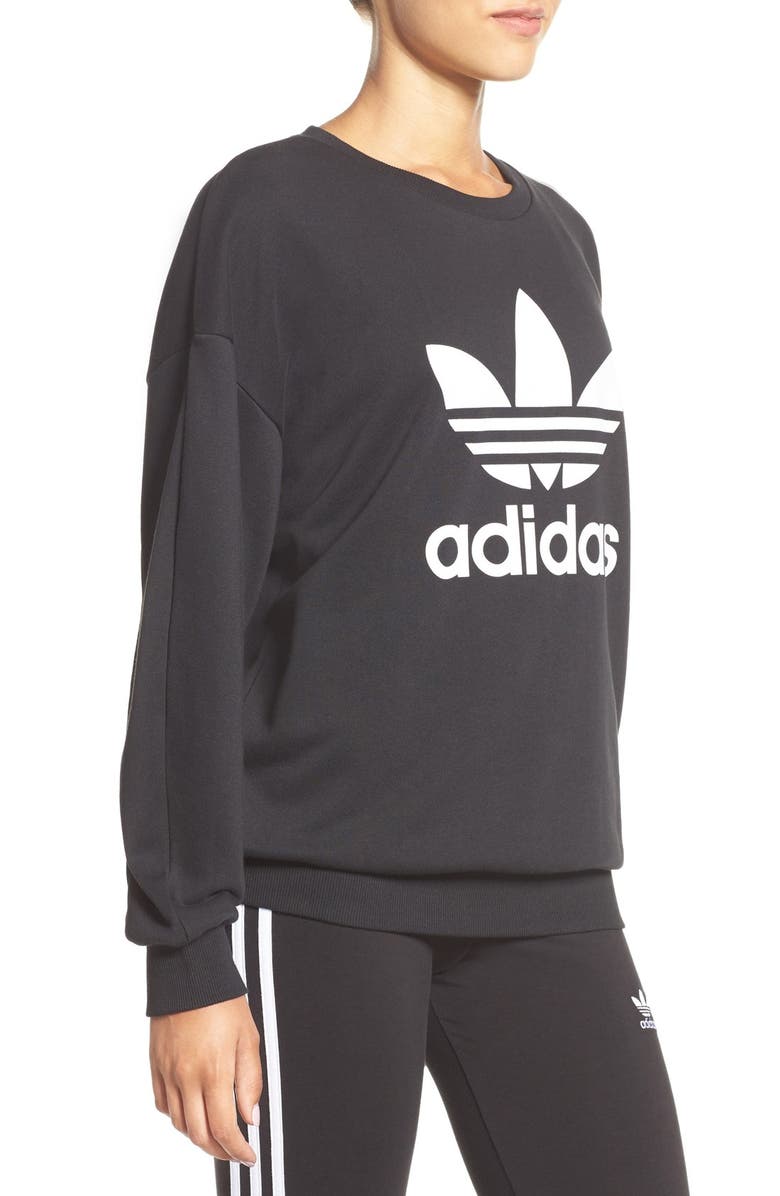 adidas Originals Trefoil Crewneck Sweatshirt, Alternate, color,