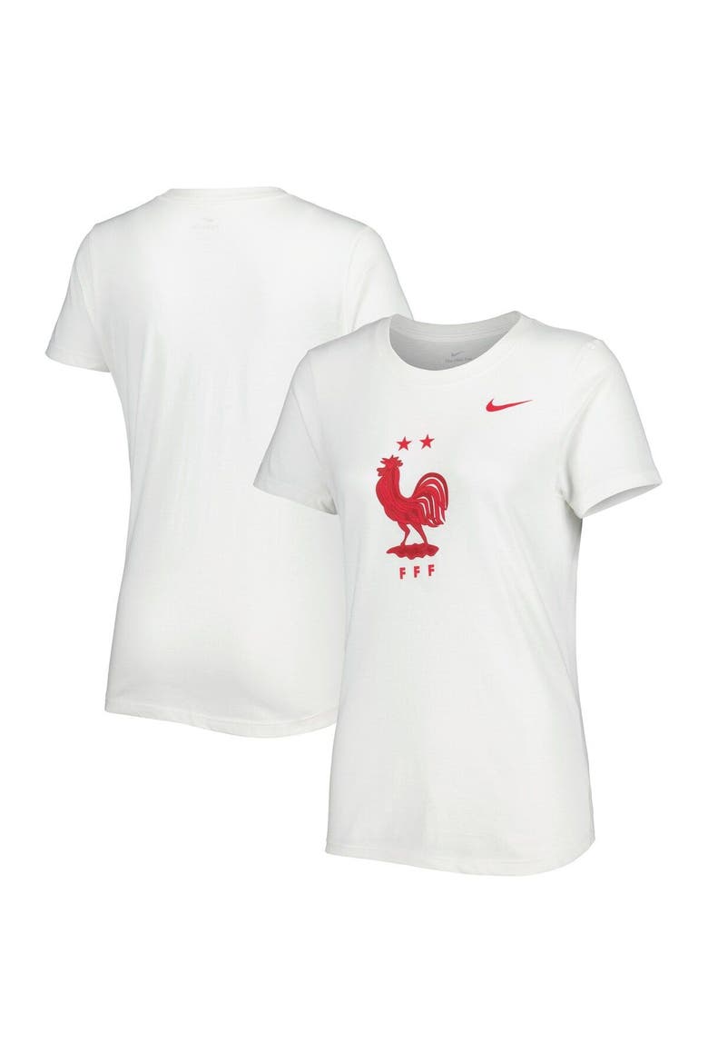 Women's Nike White France National Team Club Crest T-Shirt, Main, color, White
