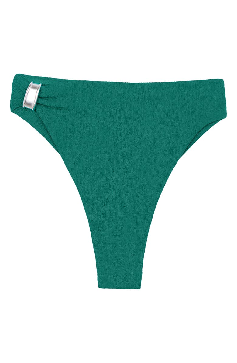 ViX Paula Hermanny Firenze Sunny High Waist Bikini Bottoms, Alternate, color, Green