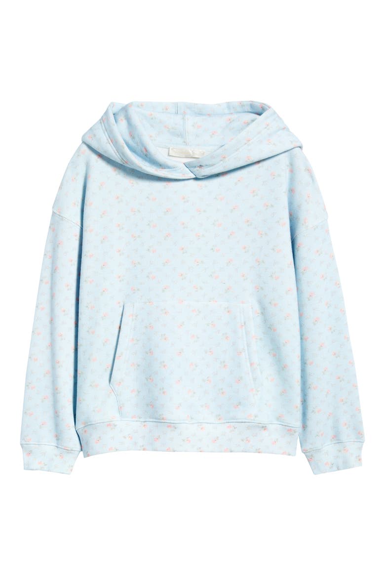 Kids' Nacova Ditsy Floral Hoodie, Main, color, CHAPPARAL BLUE