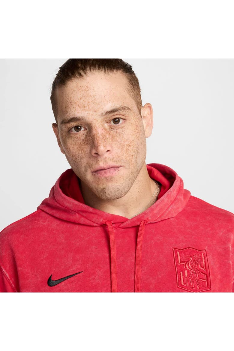 Men's Nike Red Liverpool Club Pullover Hoodie, Alternate, color, Red
