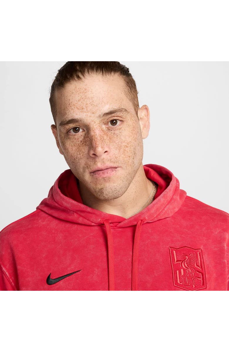 Nike Men's Nike Red Liverpool Club Pullover Hoodie, Alternate, color,