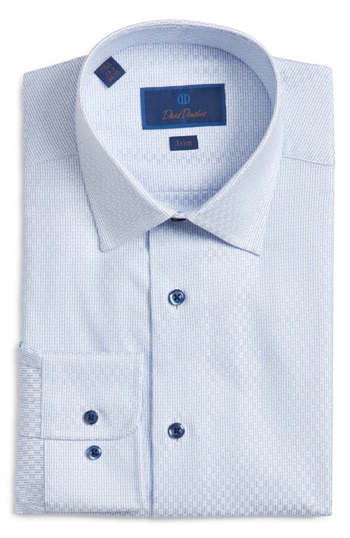 David Donahue Trim Fit Geometric Dobby Dress Shirt In Multi