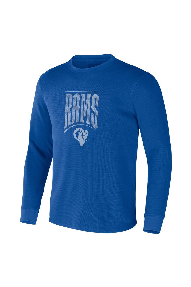 Men's NFL x Darius Rucker Collection by Fanatics Royal Los Angeles Rams Long Sleeve Thermal T-Shirt, Alternate, color, Royal