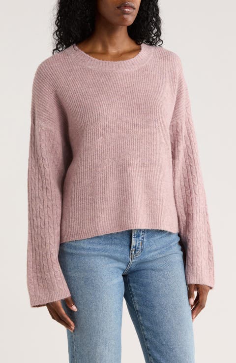 Cable Sleeve Sweater