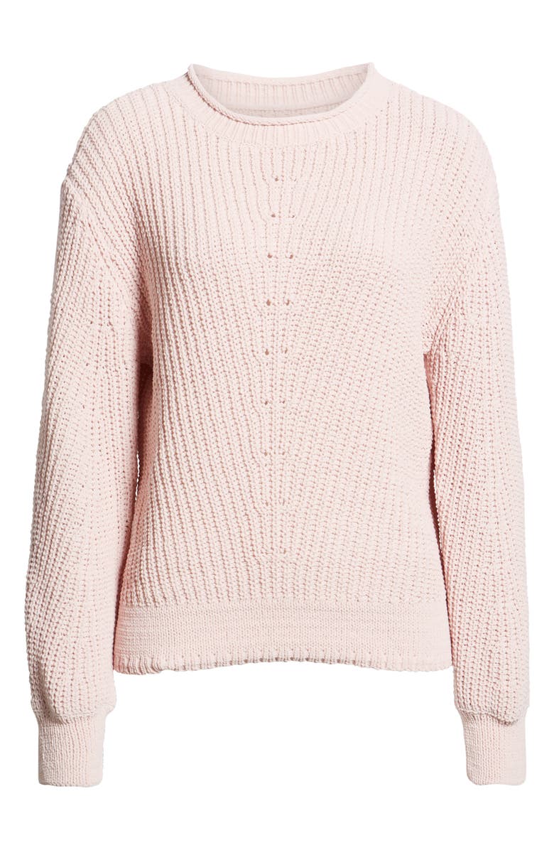 Caslon<sup>®</sup> Chenille Crewneck Sweater, Alternate, color,