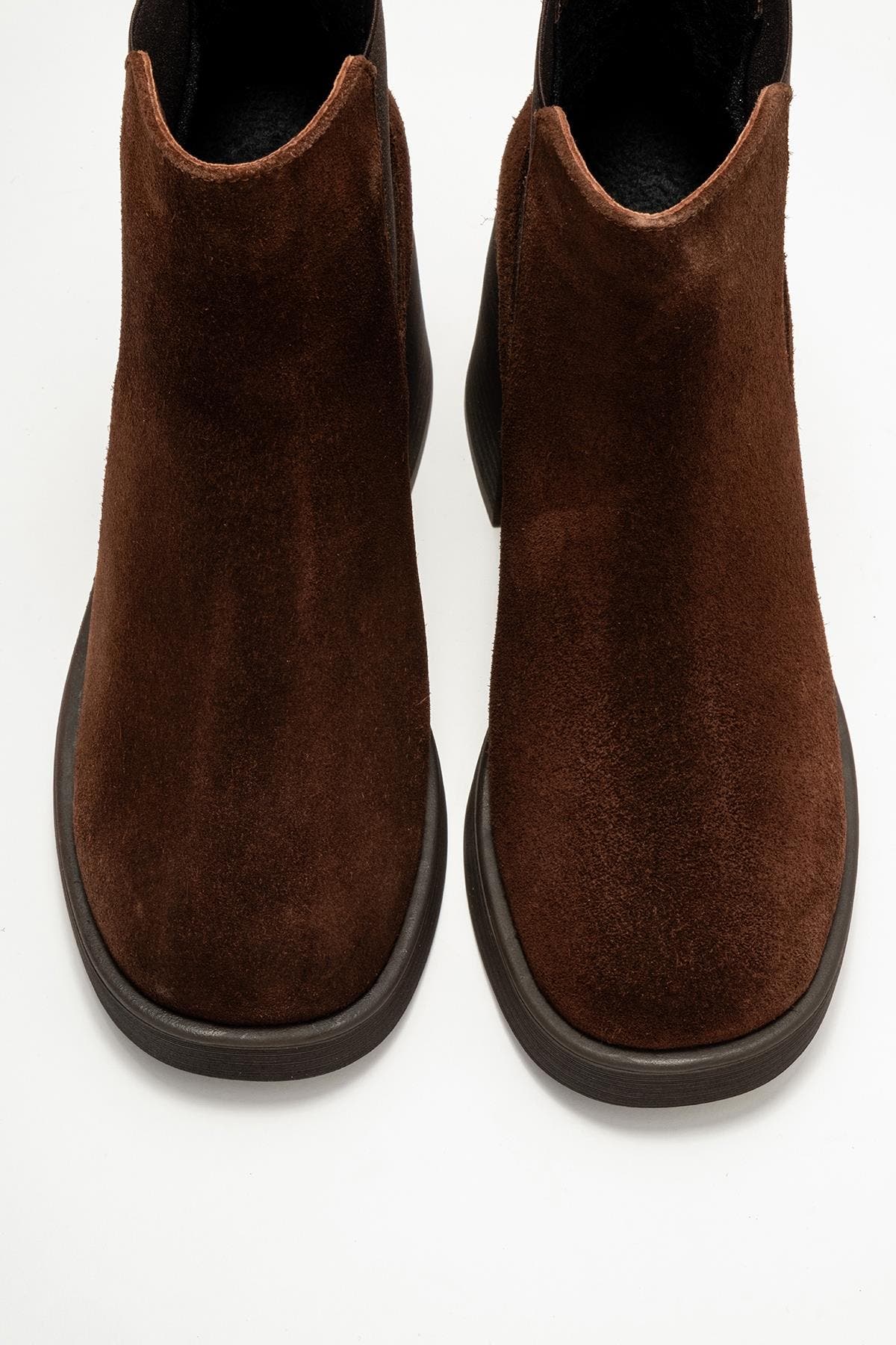 Lysa Leather Platform Boot, Alternate, color, Brown Suede Leather