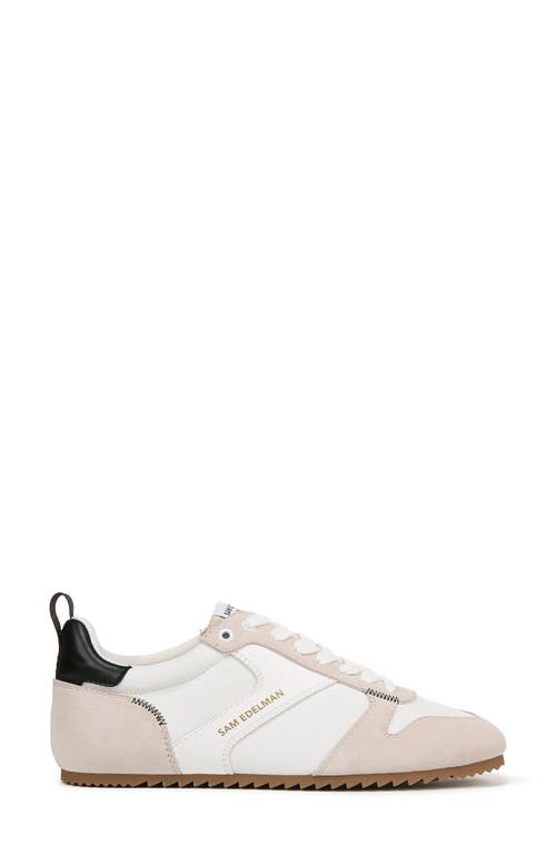 Sam Edelman Zaria Low Top Sneaker In White/black