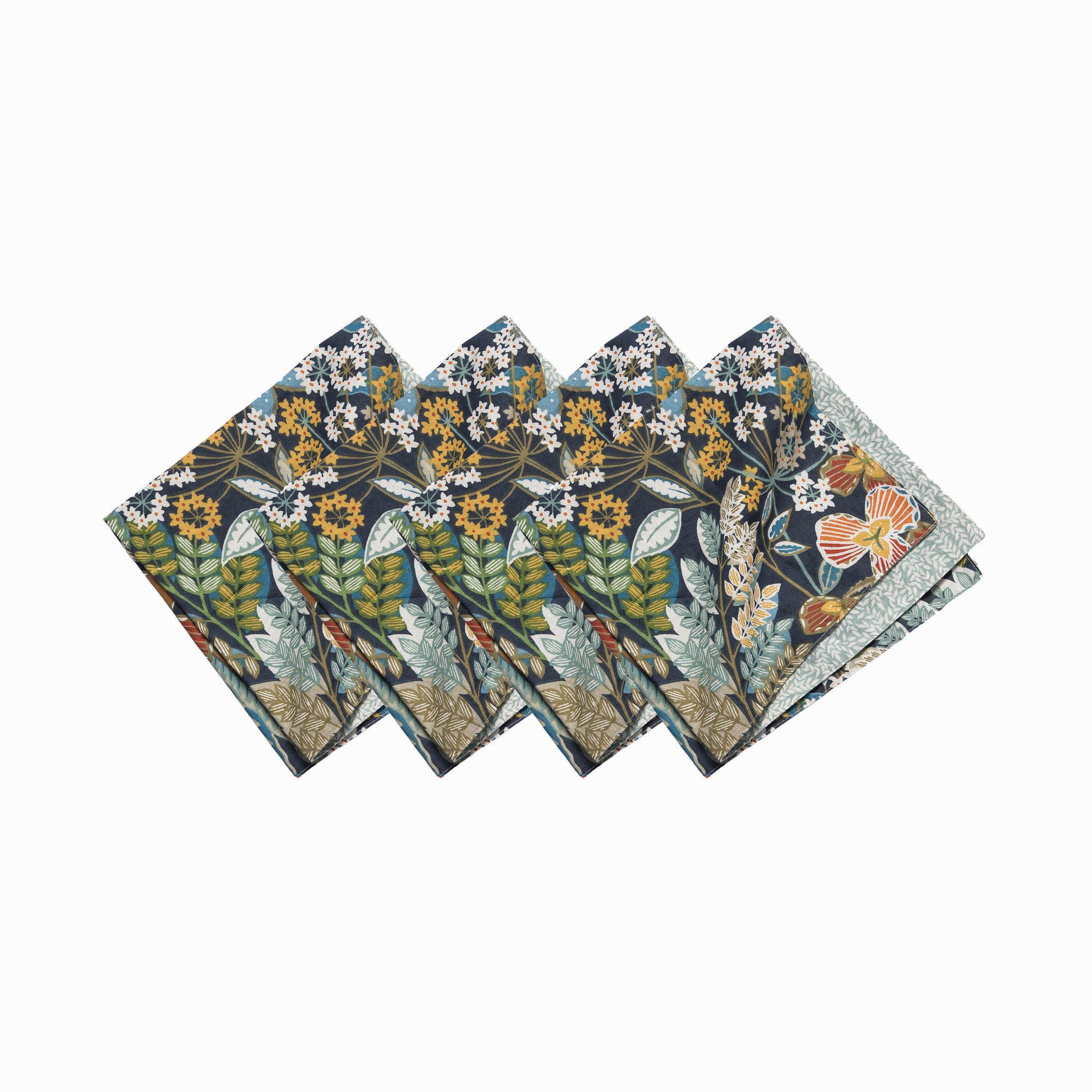 Carol & Frank Posy Napkin Set Of 4 In Multi