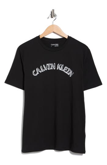 Calvin Klein Logo Graphic T-shirt In Black