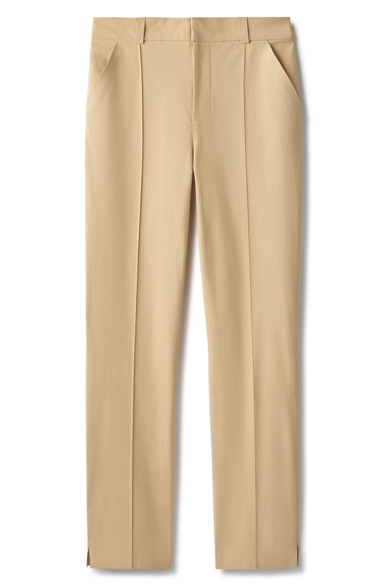 Birdie Slim Ankle Trousers, Alternate, color, PEBBLE TAN