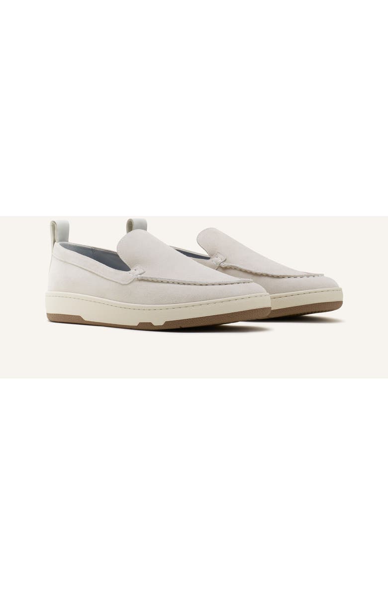 Lanvin Cruiser Moccasins In Suede, Alternate, color, Off White