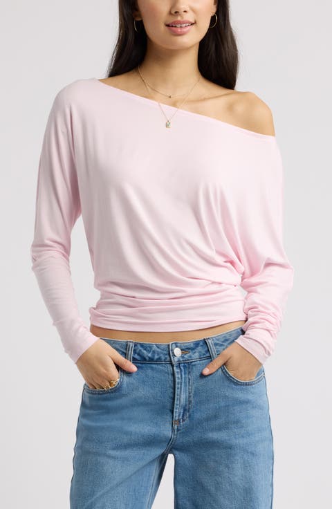 Long Sleeve Cinch Waist Top