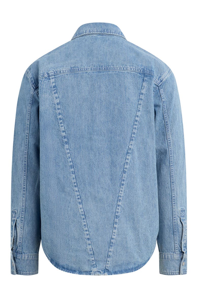 Denim Snap-Up Shirt, Alternate, color, CAMDEN