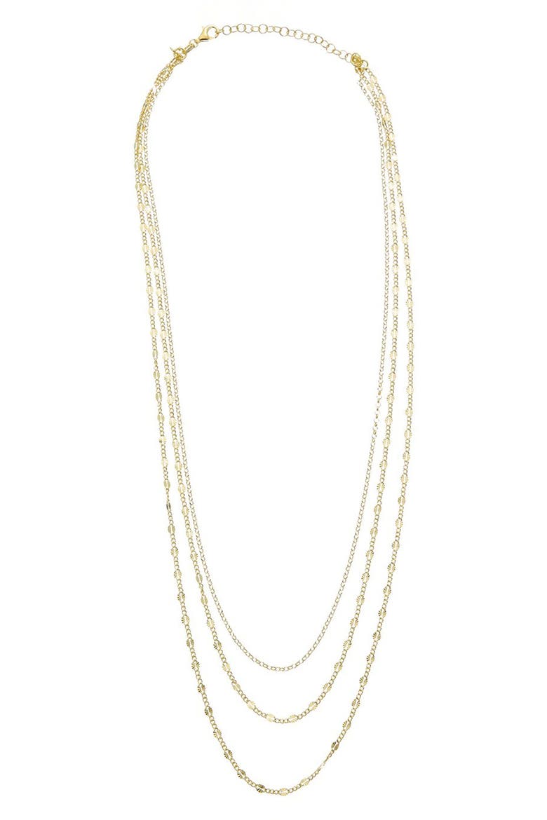 Multi Strand Necklace, Main, color, YELLOW