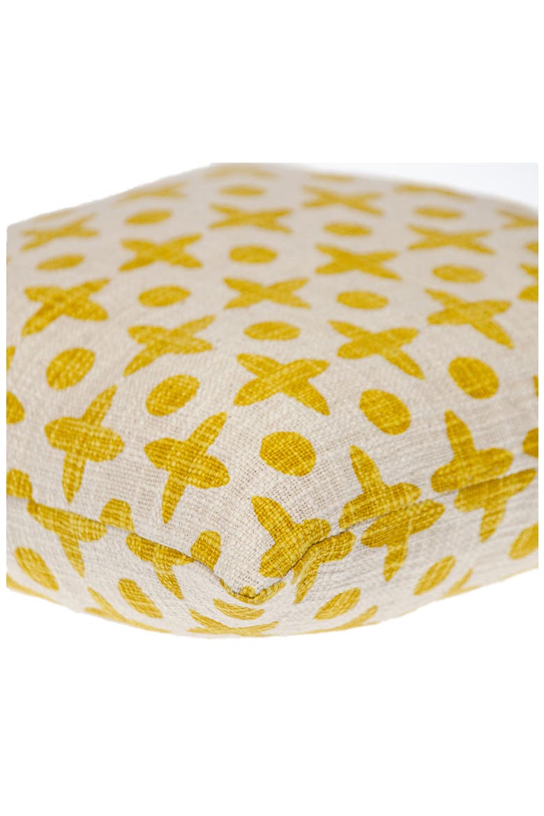 Geometric Decorative Throw Pillow, Alternate, color, YELLOW