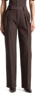 Manière De Voir Julie Pinstripe Twin Pleat Tailored Trousers