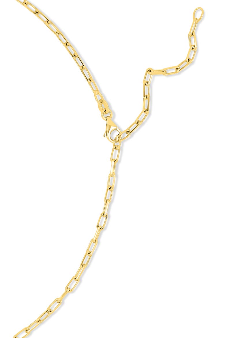 18K Gold Cleo Diamond Drop Medallion Pendant Necklace (Online Trunk Show), Alternate, color, 18K YELLOW GOLD
