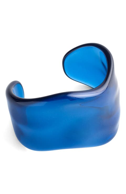 Resin Chunky Wavy Cuff Bracelet