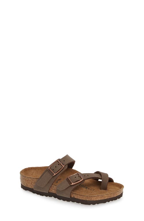 Birkenstock Kids' Mayari Birko-flor Slide Sandal In Brown