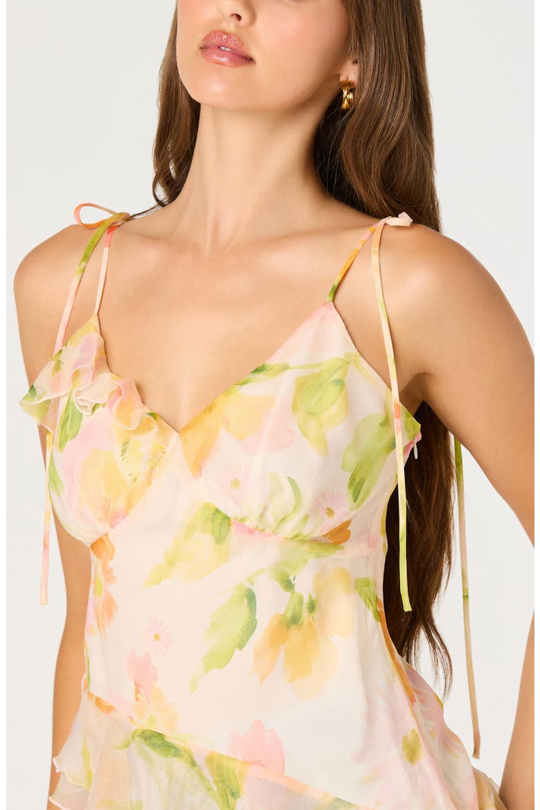 Mejra Floral Ruffle Top, Alternate, color, BLUSH MULTI FLORAL