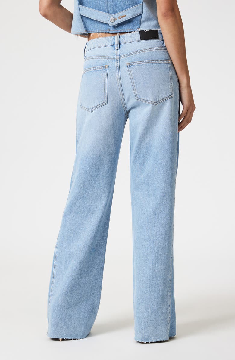 Mavi Jeans Malibu Wide Leg Jeans, Alternate, color, Blocking Denim